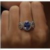 Image 6 : 14KT White Gold 2.73ct Tanzanite and Diamond Ring