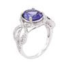 Image 7 : 14KT White Gold 2.73ct Tanzanite and Diamond Ring