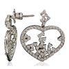 Image 2 : 14KT White Gold 1.90ctw Diamond Earrings