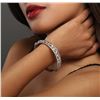 Image 5 : 18KT White Gold 1.68ctw Diamond Bangle Bracelet