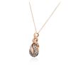 Image 7 : 14KT Rose Gold 0.50ctw Diamond Pendant With Chain