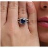 Image 6 : 14KT White Gold 2.90ct Sapphire and Diamond Ring