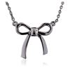 Image 1 : 14KT White Gold Bow Necklace