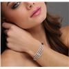 Image 1 : 14KT White Gold 3.66ctw Diamond Bracelet