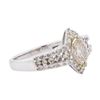 Image 2 : 14KT White Gold 1.32ctw Diamond Ring