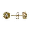 Image 2 : 14KT Yellow Gold 0.42ctw Diamond Stud Earrings