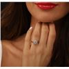 Image 2 : 14KT White Gold 1.20ctw Diamond Ring