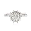 Image 3 : 14KT White Gold 1.20ctw Diamond Ring