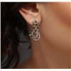 Image 1 : 14KT White Gold 3.36ctw Sapphire and Diamond Earrings