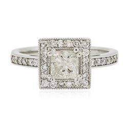 14KT White Gold 1.17ctw Radiant Cut Diamond Ring