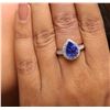 Image 2 : 14KT White Gold 3.14ct Tanzanite and Diamond Ring