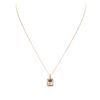 Image 3 : 14KT Rose Gold 3.18ct Morganite and Diamond Pendant With Chain
