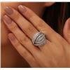 Image 2 : 14KT White Gold 1.58ctw Diamond Ring