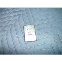 ZIPPO LIGHTER WITH SKULL DESIGN