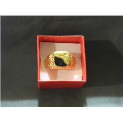 MEN'S GOLD PLATED RING (L688-15)