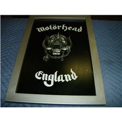 FRAMED "MOTORHEAD ENGLAND" SIGN