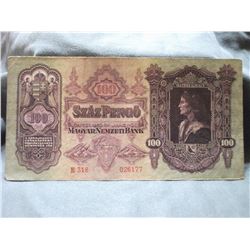 1930 HUNGARY BANK NOTE (L688-19)
