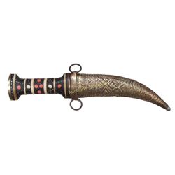 A SYRIAN KHANJAR DAGGER