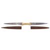 Image 2 : A SUDANESE DOUBLE-BLADED HALADIE DAGGER