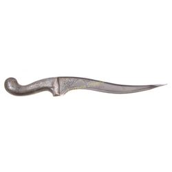 AN INDIAN PESH QABZ DAGGER