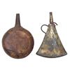 Image 1 : AN AFGHAN POWDERFLASK AND A MOROCCAN POWDERFLASK