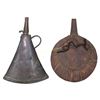 Image 2 : AN AFGHAN POWDERFLASK AND A MOROCCAN POWDERFLASK