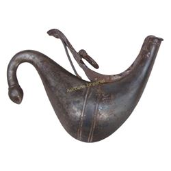 A PERSIAN POWDER FLASK