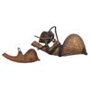 Image 2 : A MATCHING PERSIAN BARUTDAN POWDERHORN AND PRIMER