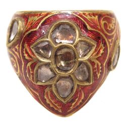 A FINE MUGHAL ARCHER’S RING