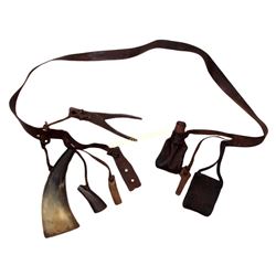 A CONTINENTAL FLINTLOCK MUKSETEER’S BELT