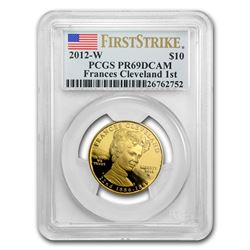 2012-W 1/2 oz Frances Cleveland - 1st Term PCGS PR-69DCAM (FS)