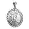 Image 1 : 2015 1 oz Silver Eagle Pendant (Rope-ScrewTop Bezel)