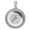 Image 1 : 2015 1 oz Silver Kookaburra Pendant (Rope-ScrewTop Bezel)
