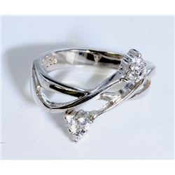 Sterling Silver .925  Zircon Ring