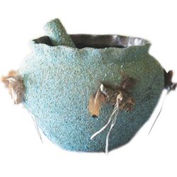 Zuni Fetish Pottery Jar