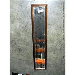 LONG FRAMED RECTANGULAR WALL MIRROR