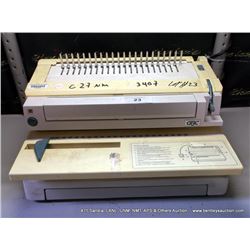 GBC ELECTRIC PUNCH & BINDER (print sequence:) 3407