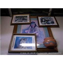 LOT: 4 FRAMED PICTURES