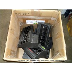 BOX: MOTOROLA RADIO BATTERY CHARGERS (print sequence:) 63722