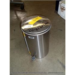 UNITED STAINLESS STEEL WASTE RECEPTACLE (print sequence:) 63851
