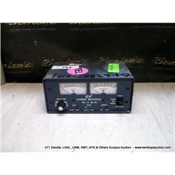 RF POWER MONITOR (print sequence:) 63882