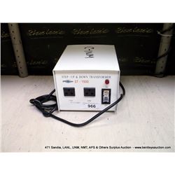 PHILMORE ST-1500 STEP-UP & DOWN TRANSFORMER