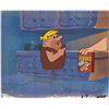 Image 1 : The Flintstones Barney Rubble Production Cels Setup for Cocoa Pebbles Commercial