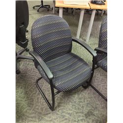 HAWORTH ACCOLADE GREY PATTERNED CLIENT CHAIR