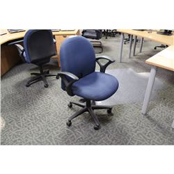 HAWORTH ACCOLADE BLUE MID BACK EXECUTIVE CHAIR