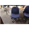 Image 2 : HAWORTH ACCOLADE BLUE MID BACK EXECUTIVE CHAIR-NO ARMS