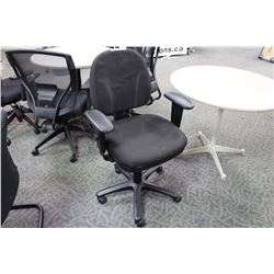 BLACK MULTI LEVER ADJUSTABLE ARM TASK CHAIR