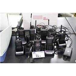 LOT OF KENWOOD AND OTHER RADIO TRANSMITTERS, RECEIVERS, AND HANDSETS