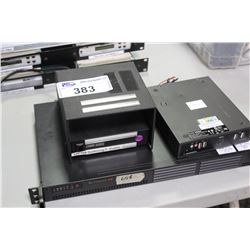 LOT COMPUTER EQUIPMENT INCLUDING, SUPERMICRO RACK SERVER, COMM. SERIES SWITCHING POWER SUPPLY,