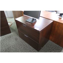 MAHOGANY 2 DRAWER LATERAL FILE CABINET